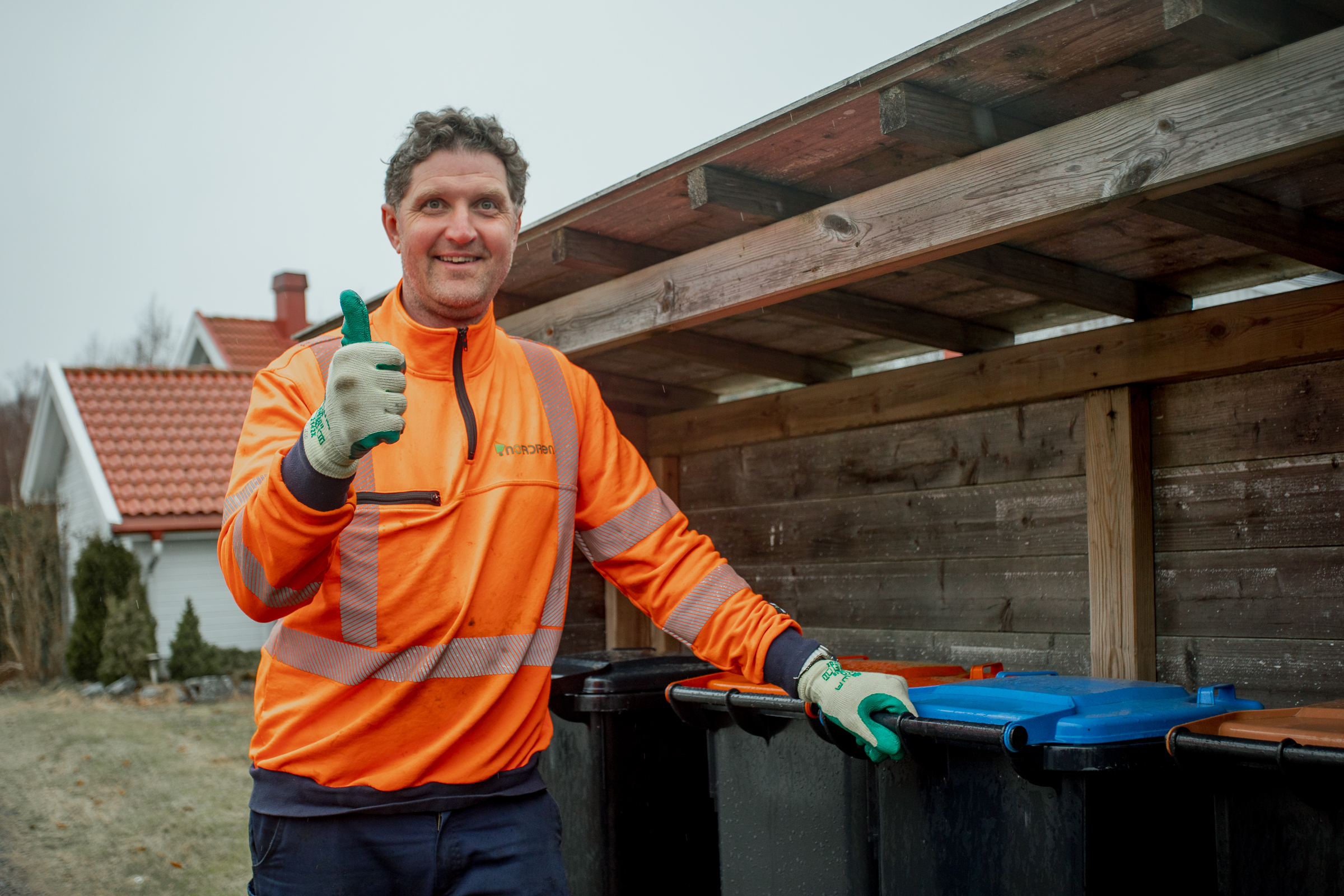 Er avfallsbeholderne dine plassert riktig på hentedag?