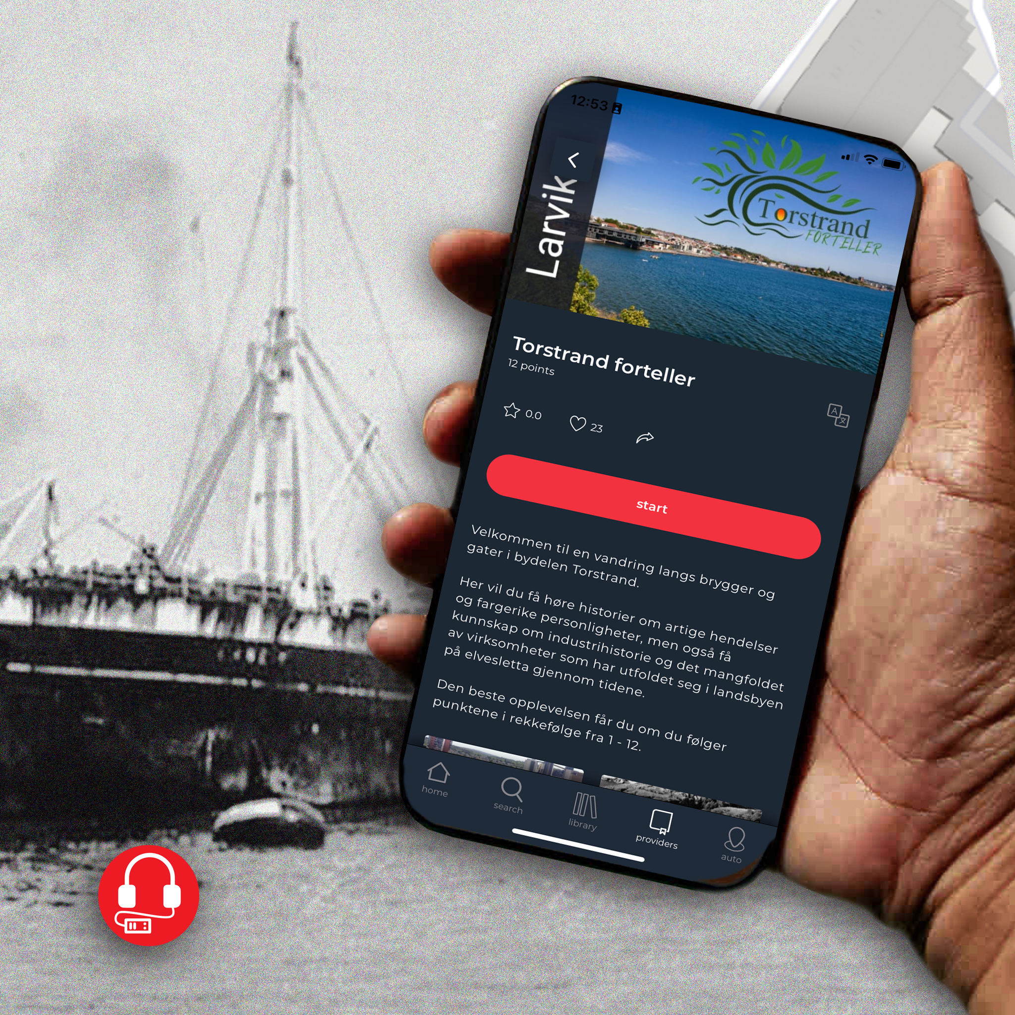 Torstrand Forteller Audioguide Larvik Infobilder Guide To Go Experio