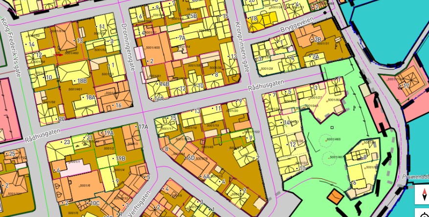 Skiltregler for næringsdrivende i Stavern og Larvik by