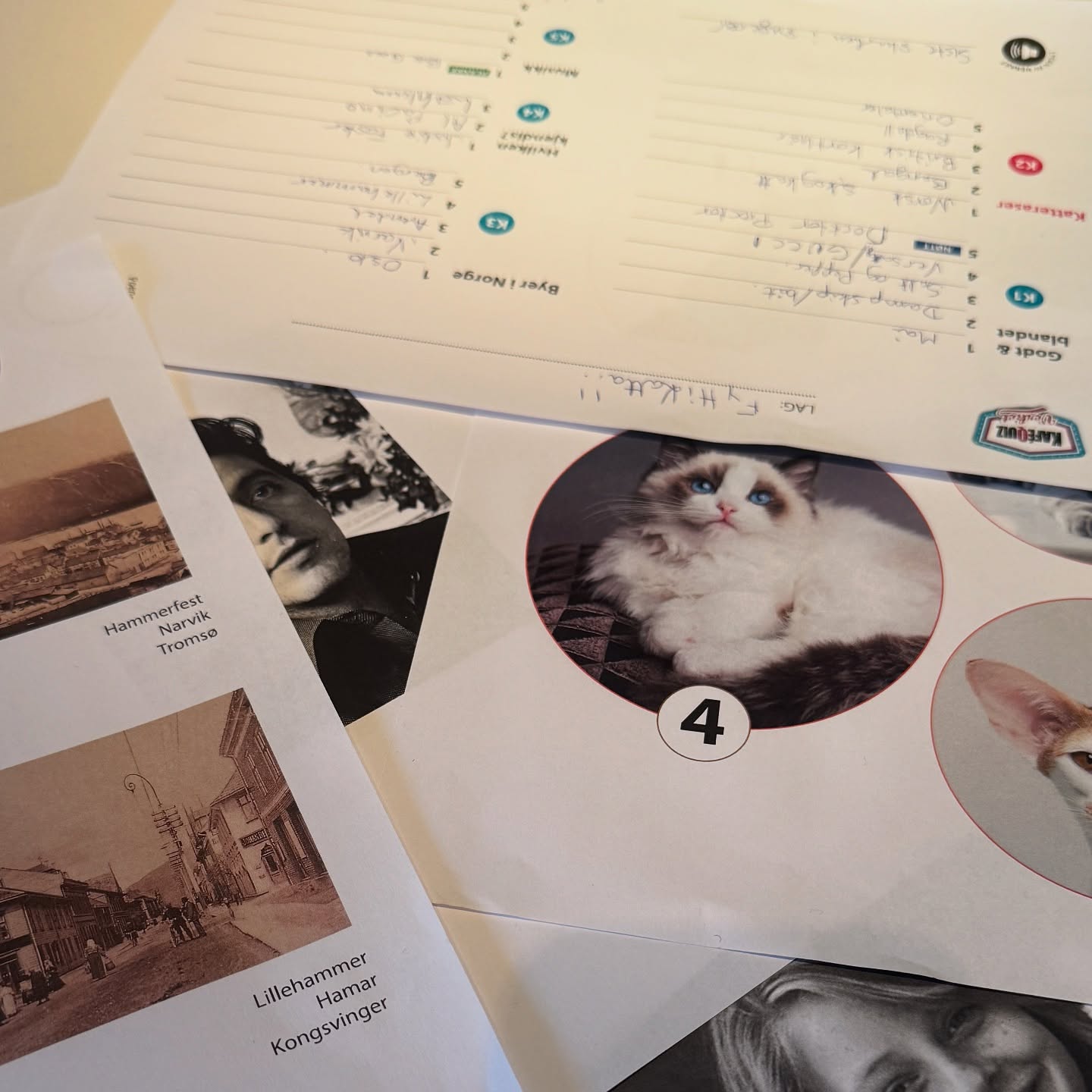 Quiz ark i VERKET kafé