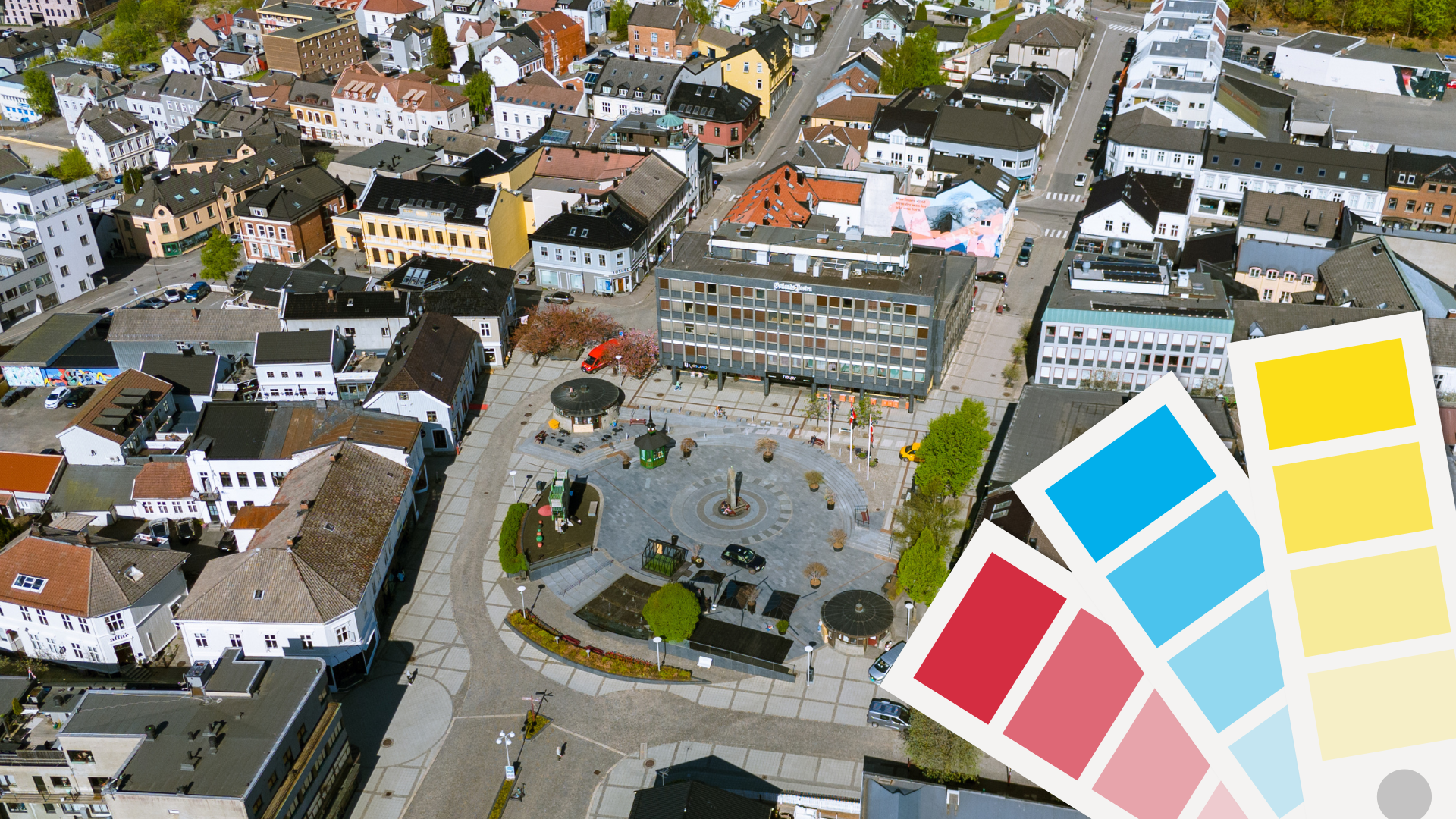 Larvik sentrum står foran et fargeløft!