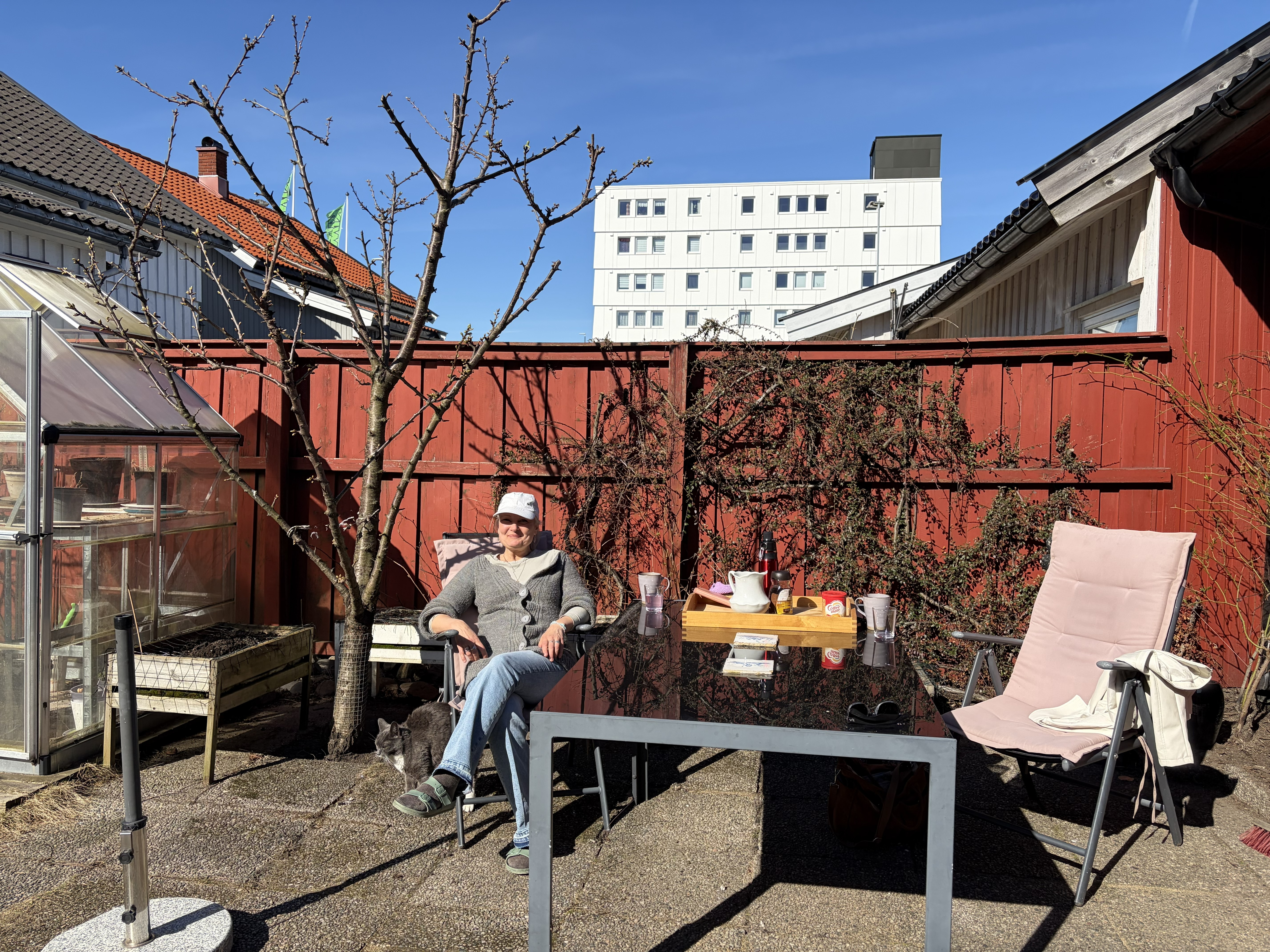 En bakgård på Torstrand, litt utenom det vanlige
