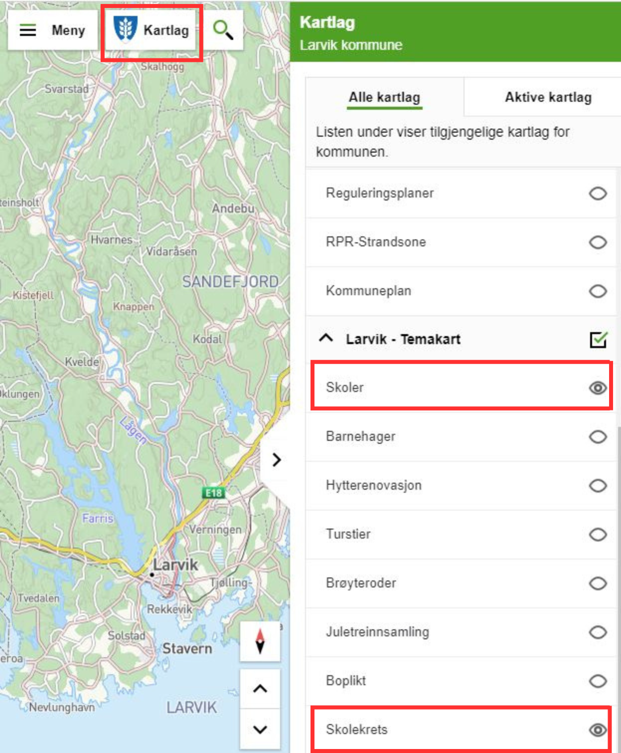 Skjermbilde Av Kart 1